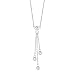 Produktbild s.Oliver Damen-Kette mit Anhänger 925 Silber rhodiniert Zirkonia weiß 45 cm - 566902