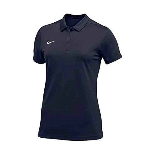 Nike Team Short Sleeve Polo Female Navy Large