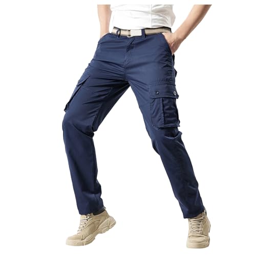 Pantalon japonais cargo pour homme avec cordon de serrage ajusté