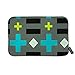 Produktbild NR Entrance and exit Non-Slip Blanket Dark Stain-Resistant Doormat Crosses and Rectangles Seamless Pattern Home Bedroom Kitchen Decoration Mat Game Mat Dog Mat 40x60 cm