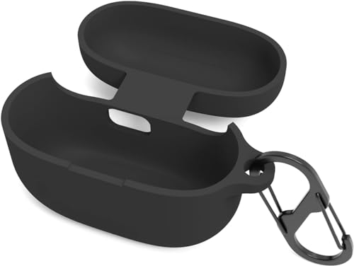 Image of Silicone Cover Compatible for Sony Linkbuds S WF-LS900N Bluetooth Earbuds case - Shockproof, Anti-Slip Sony linkbud s case (Earbuds and Charging Cover not Included) (Black)