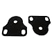 Rugged Ridge 11208.01 Windshield Bracket Kit, Black; 76-95 Jeep CJ/Wrangler YJ