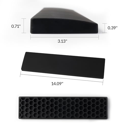 Image of Ergonomic Silicone Wrist Rest for Keychron K8 / K8 Pro / K8 Max / K8 HE / C1 / C1 Pro / L4, 14.09 inch Honeycomb Non-Slip Palm Rest, 80% TKL Mechanical Keyboards Support with Typing Pain Relief