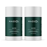 Natural Deodorant for Men - Aluminum Free, Baking Soda Free, 4 Total Ingredients, 2 Pack (Hunter)