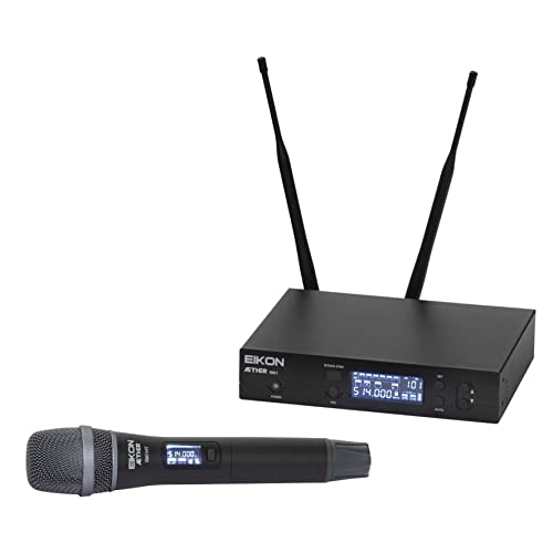Proel Eikon Aether Rm1Md - Sistema Professionale Microfonico Wireless Uhf Pll True Diversity Con 388 Canali Disponibili E Microfono Palmare (Modello R