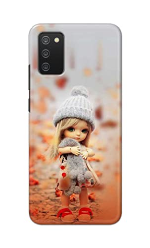 Image of PRINTFIDAA Doll Cute Girl Amazing Beauty Little Kid Child Playing Hard Back Cover for Samsung M02s / Samsung A02s / Samsung F02s / Samsung A03s Back Cover -(P6) KAT1001