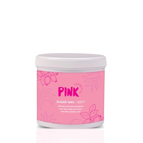 Pink Cosmetics Zuckerpaste Soft Waxing Haarentfernung 500g – Sugar Paste Sugaring Enthaarung für den gesamten Körper Studio Qualität