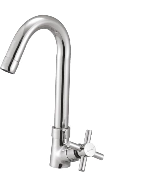 KAMAL Deck Mounted Pillar Cock FLT, Swivel Arch Shape Spout (Full Brass) (B0965QLLXS) Amazon Price History, Amazon Price Tracker