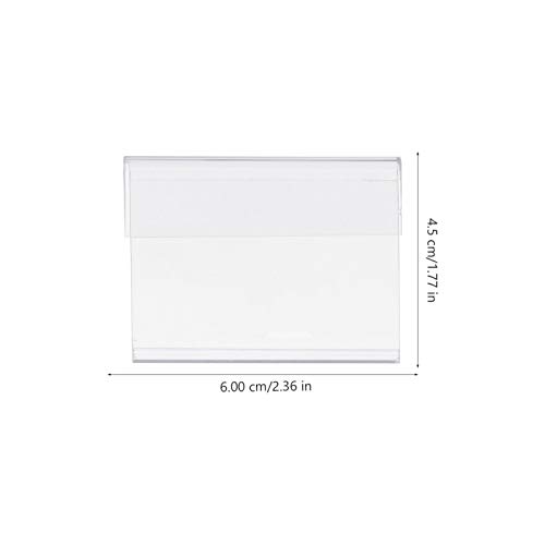 VILLCASE Suporte de Etiqueta de Preço de Prateleira de Fio de Plástico de 10 Unidades Clipe de Supor