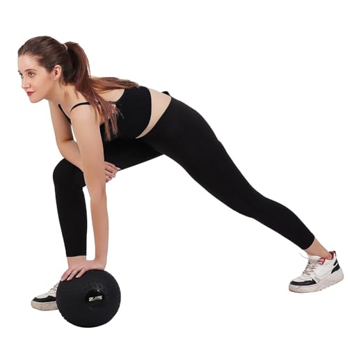 Image of DE JURE FITNESS Rubber Dead Bounce Slam Ball Strength & Conditioning Cross Training, Core Training, Squats, Lunges & Plyometric, Slam Ball - 5KG