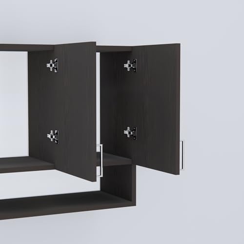 Image of SPECIALITY PANELS 3 Door Modular Wall Mounted Kitchen Cabinet with Organizer Shelf Space Saving Storage Unit | Engineered Wood Cupboard for Kitchen Living Room Organizer Furniture | DIY Assembly