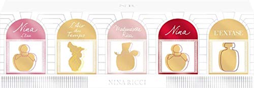 Nina Ricci Air Mail Femme Miniature Gift Set 5 x 0.1oz (4ml) - Ricci Ricci EDP + Nina L'eau EDT + Ma