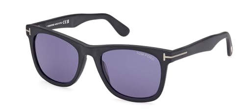 Tom Ford Kevyn Blue Square Men's Sunglasses FT1099 02V 52, Matte Black