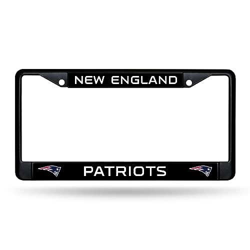 Rico Industries NFL New England Patriots Standard Chrome License Plate Frame 6 x 12.25-
