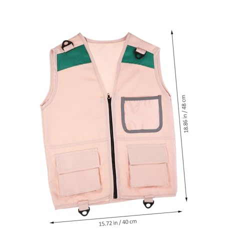 BESPORTBLE Explorer Vest for Outdoor Adventures Lightweight Cosplay Prop with Multiple Pockets for Boys for Role Playing and Stage Performances2
