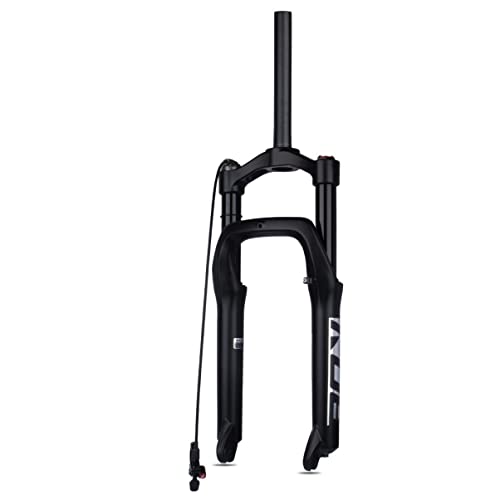 FKXSXAZ Horquilla para Bicicleta, Delantera, para Nieve y Playa, con cámara de Aire, llanta Ancha de 4.0', Compatible con neumáticos de 20 y 26 Pulgadas. Amortiguador de aleación d