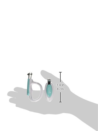 Summer Nail Clipper Set, Teal/White