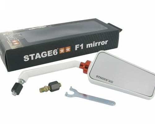 Spiegel STAGE6 F1 2010 rechts weiß M8 Gewinde