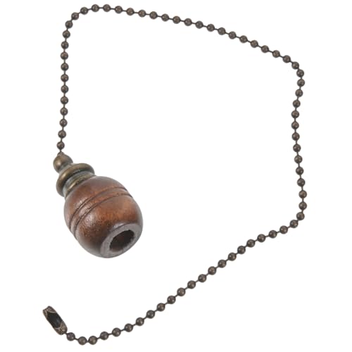 Angoily cadena de luz del ventilador de techo único carillón de viento ceiling fan ventilador plafon cadenas de ventilador tiradores de cadena de ventilador de techo planchar Brown