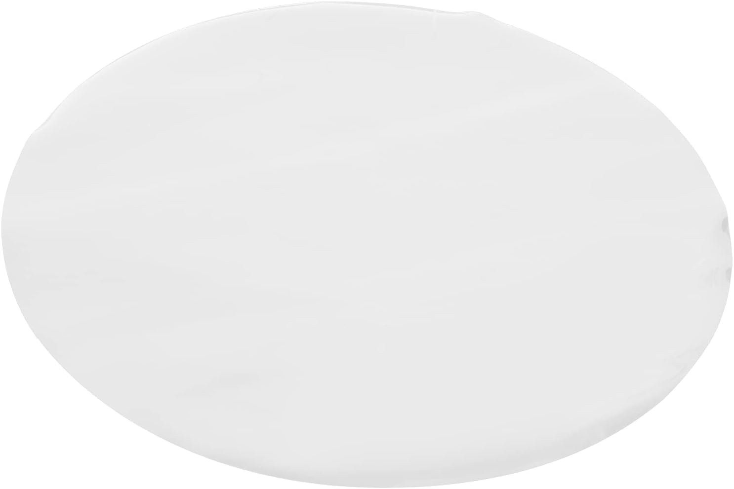 HUONIU Round Floor Protector Mat for Hardwood Black Transparent PVC