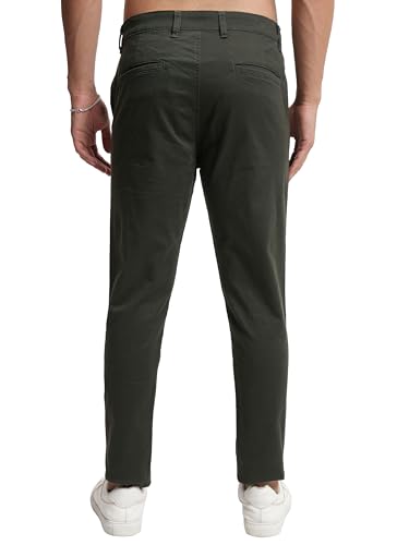 Image of Highlander Men's Slim Fit Formal Trousers | Ankle Length |Smart Trousers for Men | Chino Trousers for Men|Elegant Design | Comfortable Fabric for Daily Work & Formal Occasions