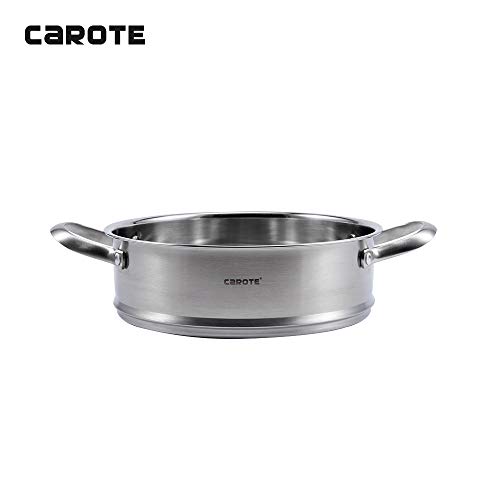 Carote 11 Inch Stainless Steel Steamer,Steamer Cookware,2-Quart,Silver