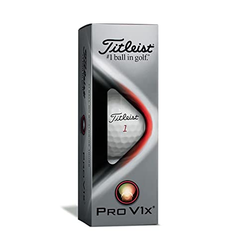 Titleist Pro V1X Golf Balls, White, Standard Play Numbers (1-4), One Dozen #TOP1