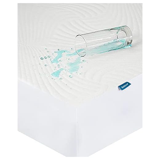 Bedsure Protector Colchon 150x190 Impermeable - Funda Colchon 150x200 Transpirable y Hipoalergénico, Cubre Colchón Cama 150 Protectora con Esquinas Elásticas de 30cm de Profundidad