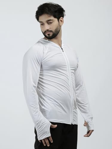Image of Diamond Fashion Men's Gym Hoodie Jacket | Lightweight Stretchable Activewear for Workout, Running & Fitness | Quick Dry Full Zip Sports Hoodie for Men