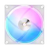 ​​Ocypus Delta F12 ARGB 120 mm PC Case Fan, Up to 2000RPM High Airflow, 4-Pin PWM Control Computer Cooling Fan, Low-Noise & Hydraulic Bearing (White-1PACK)​