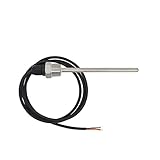 Longitud de cable:1m 1/2 pulgada - sonda de temperatura ds18b20 con termopozo vaina acero inoxidable para termómetro inmersión de 18mm 30mm 50mm 100mm 200mm 300mm 400mm 500mm (300mm)