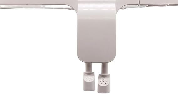Bidet Attachment with Self-Cleaning, Dual Nozzle, Non-Electric Bidet Attachment for Toilet Seat, Adjustable Water Pressure, Rear and Feminine Wash (White). BG5100-CBS