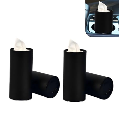 4 piezas portapelotas de tejido para coche negro