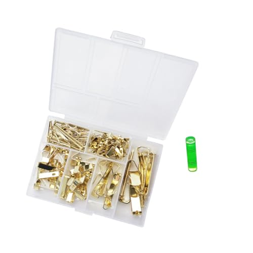 Uonlytech 1ensemble Set De Crochets Muraux Traceless Avec Clous Kit Pour Accrocher Photos Et Artworks Accroches Métalliques Durables Pour Maison Et Bureau