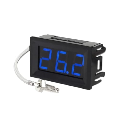 1pcs Industrial K-Type M6 Thermocouple Thermometer 12V Digital Temperature Meter Tester -30~800 Degree Thermograph(1Pcs XH-B310 Red)