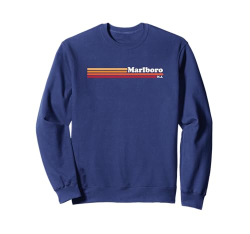 Vintage 1980er Jahre Graphic Style Marlboro New Jersey Sweatshirt