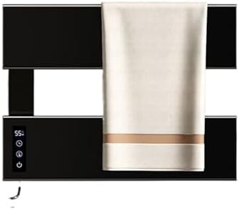 Intelligent Electric Towel Rack No Punching Bathroom Towel Heating and Drying Rack Towel Disinfection Rack Bathroom Accessories (Black)