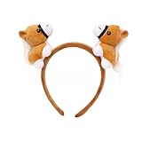 [Kawoly] 被り物 馬 スライン補正機能付き 長時間着用可能な柔軟フレーム マ撮影/学園祭/成人式用 縁起担ぎ手作りかぶりもの (洗濯可能) ダブルホースバンド