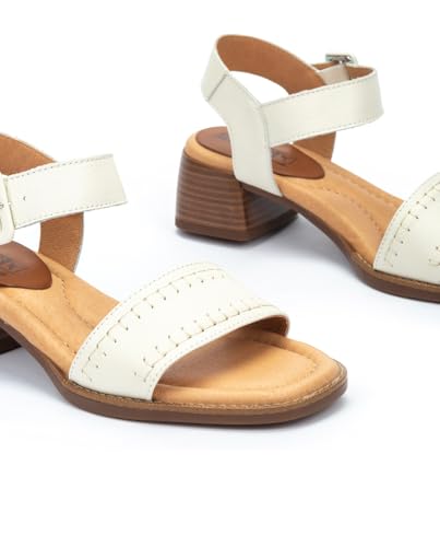 PIKOLINOS Heeled Sandals Leather Oliva for Woman4