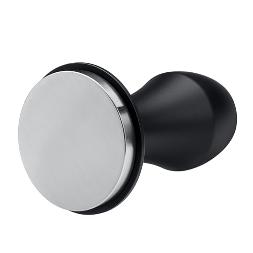Image of Normcore 58.5mm Coffee Tamper V4.1 with Click Sound Feedback, Spring Loaded Tamper With Stainless Steel Flat Base, Compatible with 58mm Espresso Machine Portafilter, Black