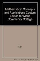 Mathematical Concepts and Applications Custom Edition for Mesa Community College 0536732051 Book Cover