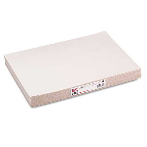 Pacon 3409 White Newsprint, 30 lbs., 12 x 18, White, 500 Sheets/Pack