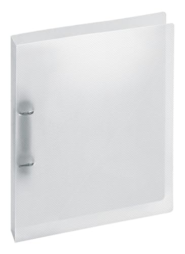 VELOFLEX 12 x Ringbuch A4 Crystal 25mm 2 Ringe transparent