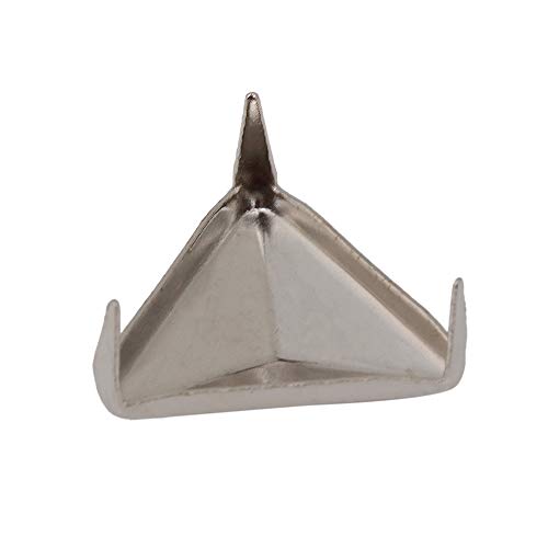 Silver Triangle Pyramid Studs Spike Rivet Craft Punk Tacks Nailhead Pack Of 200 #TOP4