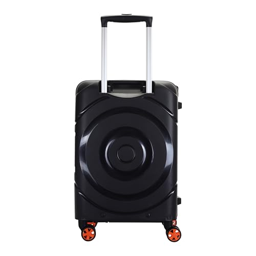 Image of American Tourister Polycarbonate Material Circurity Max 55 cm Small Hardside Cabin Suitcase with Xtrasecu 3-Point Locking System & Double Spinner 8 Wheels for Unisex - Black