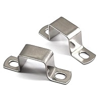 Lot De 4 Colliers De Serrage Carrés M70 X 70 Mm Acier Inoxydable 304 Pour Tuyaux En U