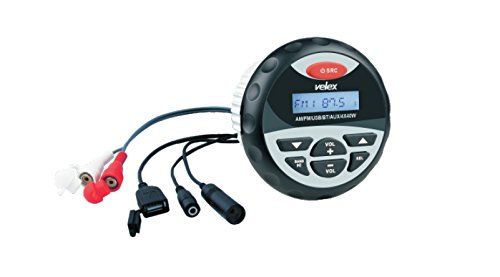 Velex Marine Stereo, In-Dash, Marine Gauge, Bluetooth, Digital Media Mp3 / Wma/Usb/Am/Fm Weather-Proof Marine Stereo, (No Cd Player) #TOP1