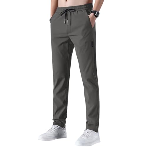WENKOMG1 Mens Stretch Pants, Slim Fit Open Bottom Elastic Waist Casual Workout Athletic Jogger Sweatpant, S-5XL