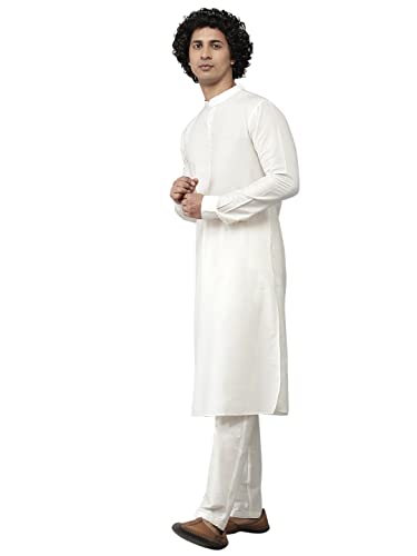 Image of See Designs Men's Pure Silk Kurta Pyjama Nehru Jacket Set