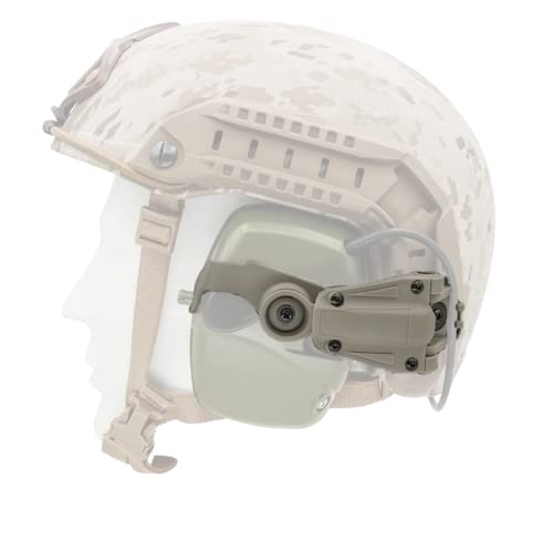 Hearfalcom Tactical Helmet Arc Rail Adapter For Tactical Electronic Shooting Earmuffs, Compatible With Howard Leight Impact Sport Product Model ‎R - 01526 Headphones (De) #TOP21